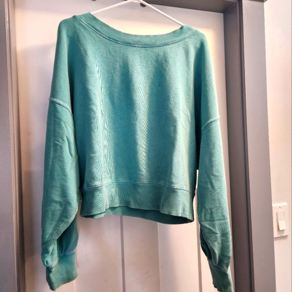 Free people open back slouchy off the shoulder - Picture 1 of 2